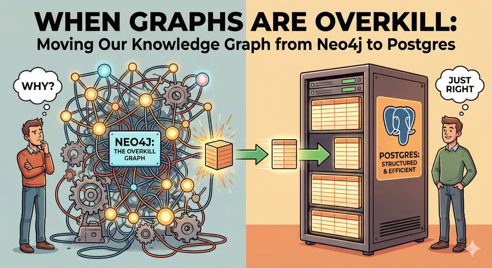 When Graphs Are Overkill: Why We Moved Our Knowledge Graph from Neo4j to Postgres