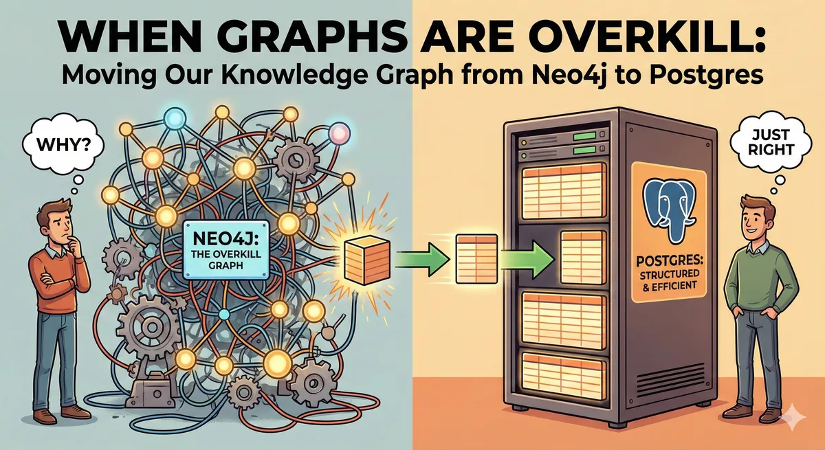 When Graphs Are Overkill: Why We Moved Our Knowledge Graph from Neo4j to Postgres